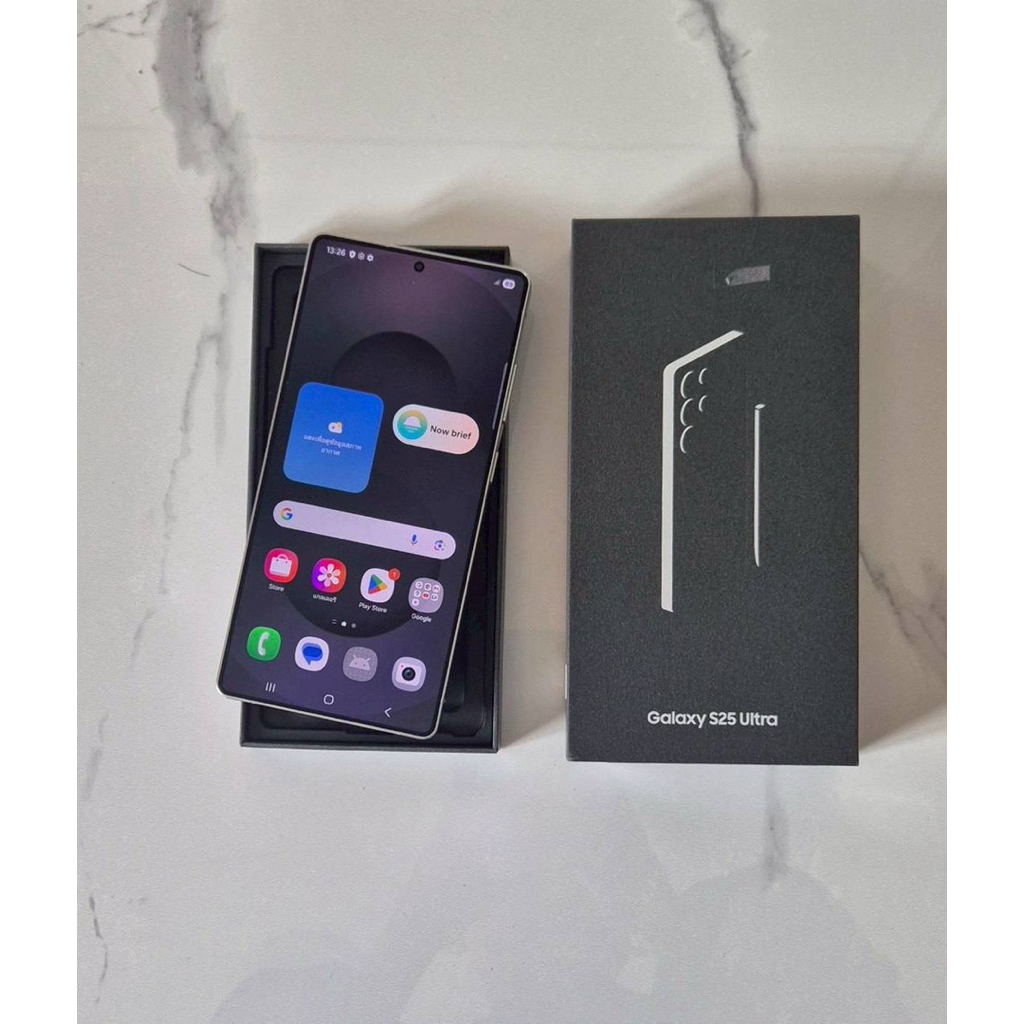 Samsung Galaxy S25 Ultra 5G  หน้าจอ 6.9" (12/512GB) ของแท้ ศูนย์ไทย  มีประกัน สี Titanium Whitessilv