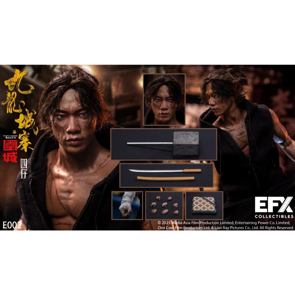 พรีออเดอร์ EFX Collectibles 1/6 Licensed Kowloon Walled City: The Siege Action Figure Si Zai Standar