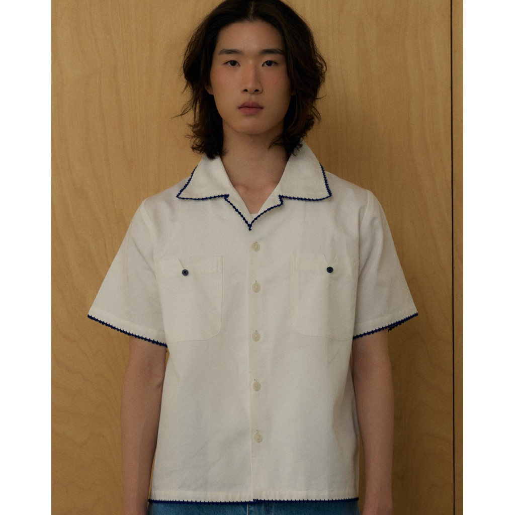 Pickle Projects— Crochet Theory II S/S SHIRT (Hand Crocheted ถักขอบโครเชด้วยมือ)