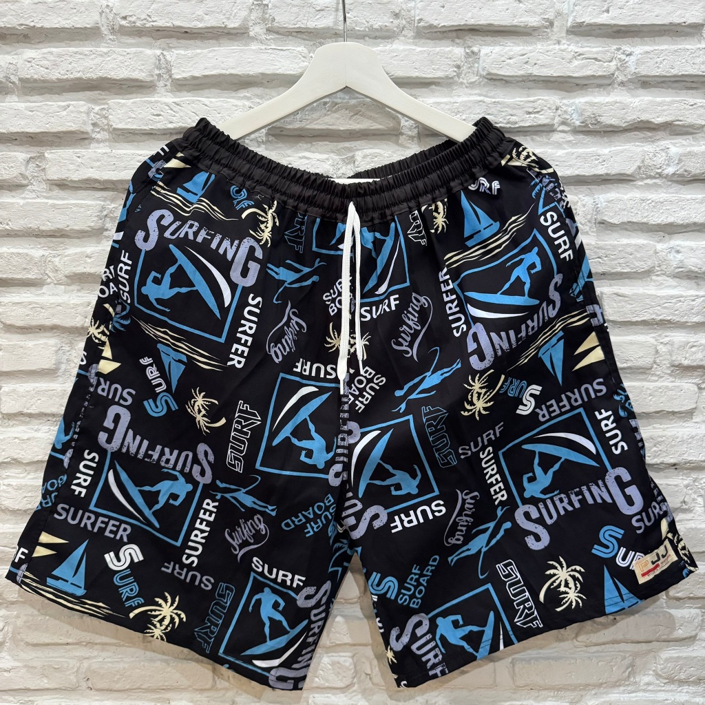 กางเกงเจเจ ขาสั้น ไซส์ M/L/XL "SURFING" ร้านคละสีให้ ผ้าคอตตอนนิ่มหนา ใส่สบายใส่ได้ทั้งผู้ชายผู้หญิง