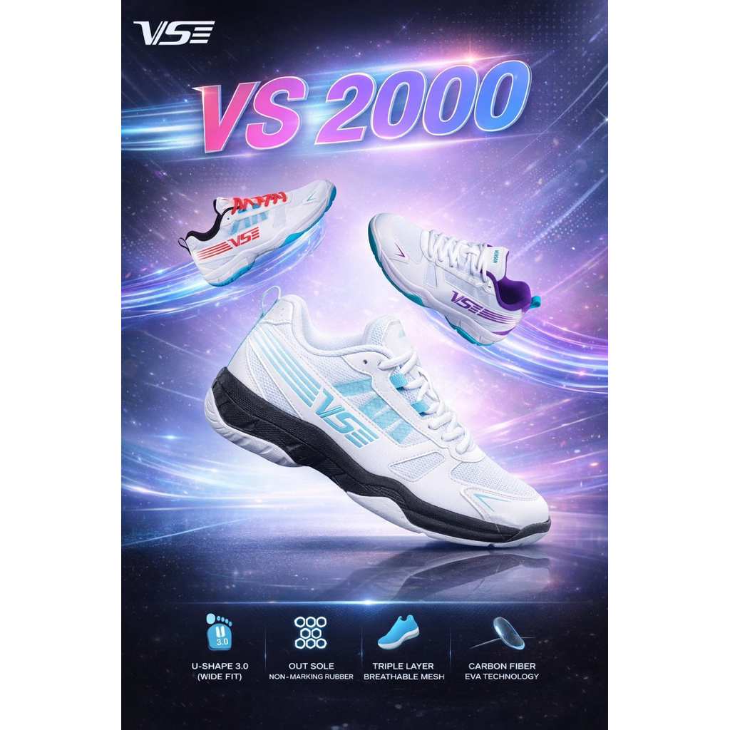 รองเท้าแบดมินตัน VS 2000 (หน้ากว้าง)