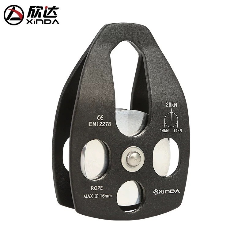 รอกเดี่ยว Pulley  28 kN ยี่ห้อ : Xinda XD-8611 สีดำ