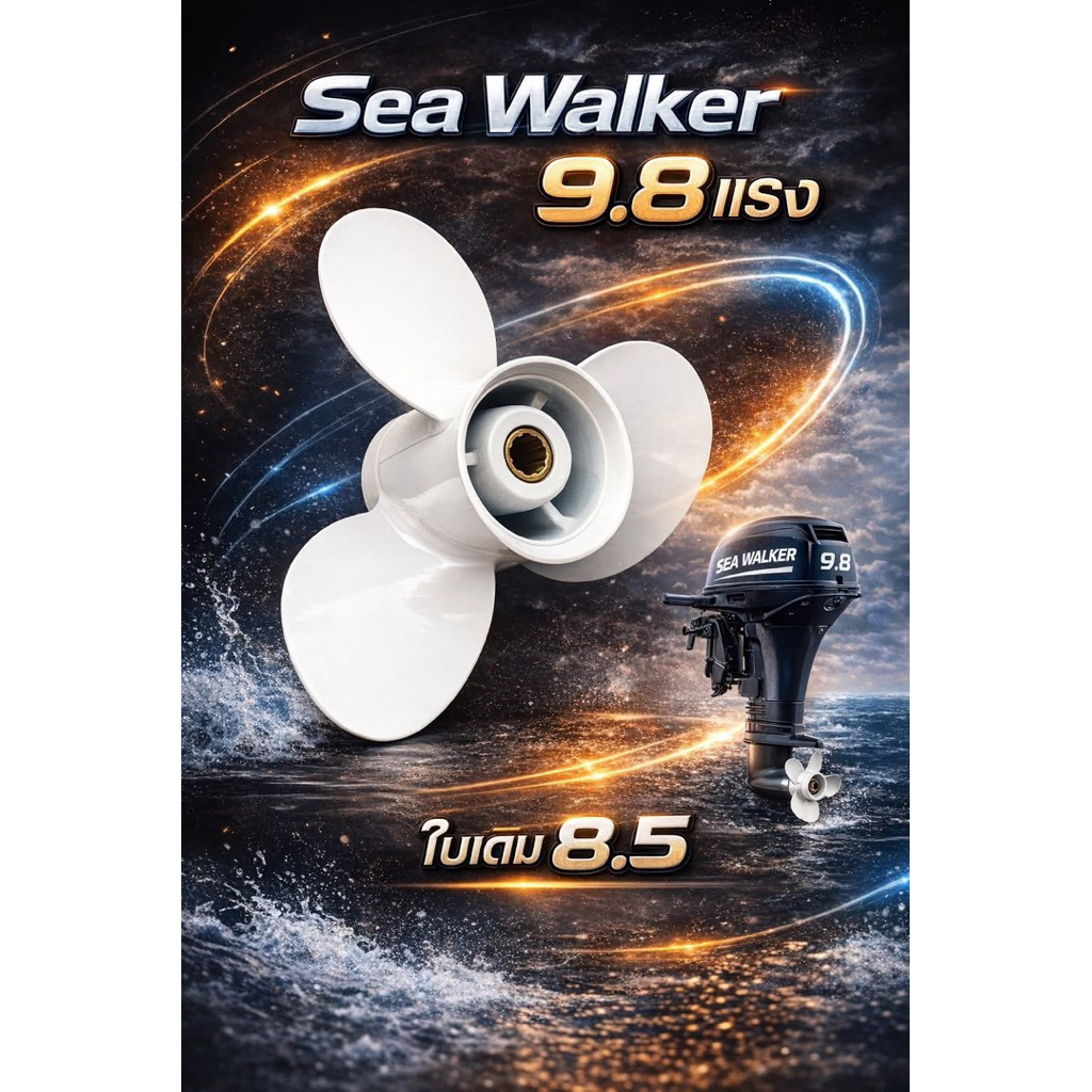 Sea walker9.8hp ใบพัดเดิม