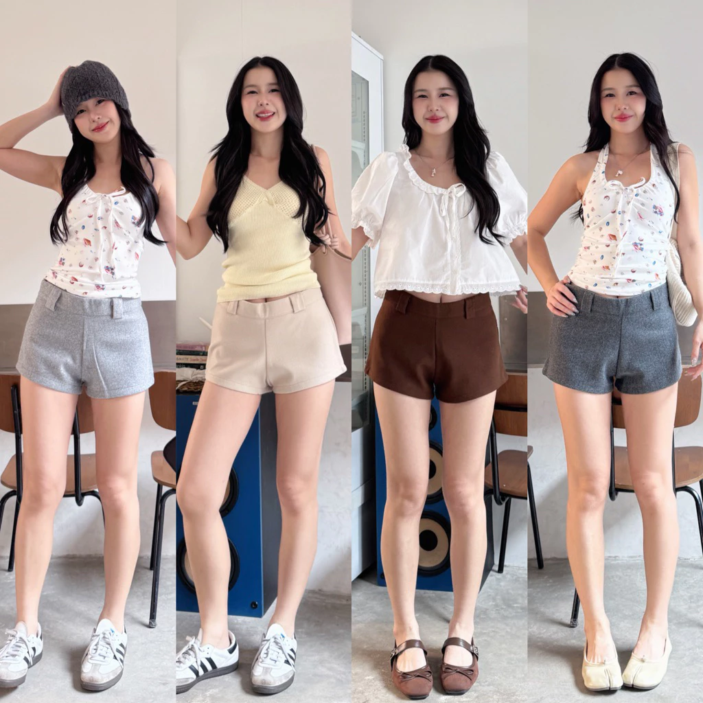 !NEW BABY LUNA SHORT-PANTS! กางเกงขาสั้นสั้นมากมาก*เอวต่ำ* เนื้อผ้าวูลขนสัตว์! (รบกวนอ่านรายละเอียดก่อนสั่งซื้อ)
