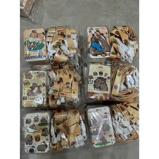 สต๊อกไทย🇹🇭 ซองใส่บัตรแบบสไลด์ ลายน่ารัก (Card Holder) ป้ายห้อยบัตรและสายคล้องคอ CC-04