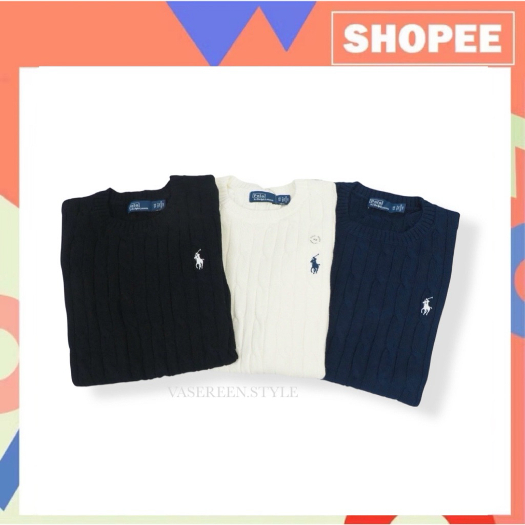 RL Cardigan pony (คอกลม) women