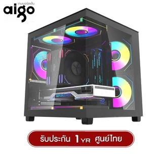 เคสคอมพิวเตอร์ Aigo A275 M-ATX Panorama Tempered Glass Gaming Case รับประกัน 1 ปี