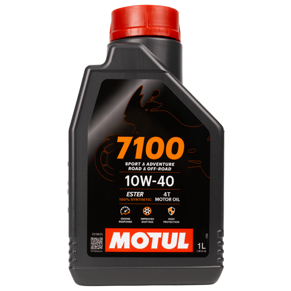 น้ำมันเครื่องสังเคราะห์แท้100% Motul โมตุล 7100 4T 10W-40 100% Ester Synthetic 1 ลิตร (ราคาต่อ 1 ขวด)