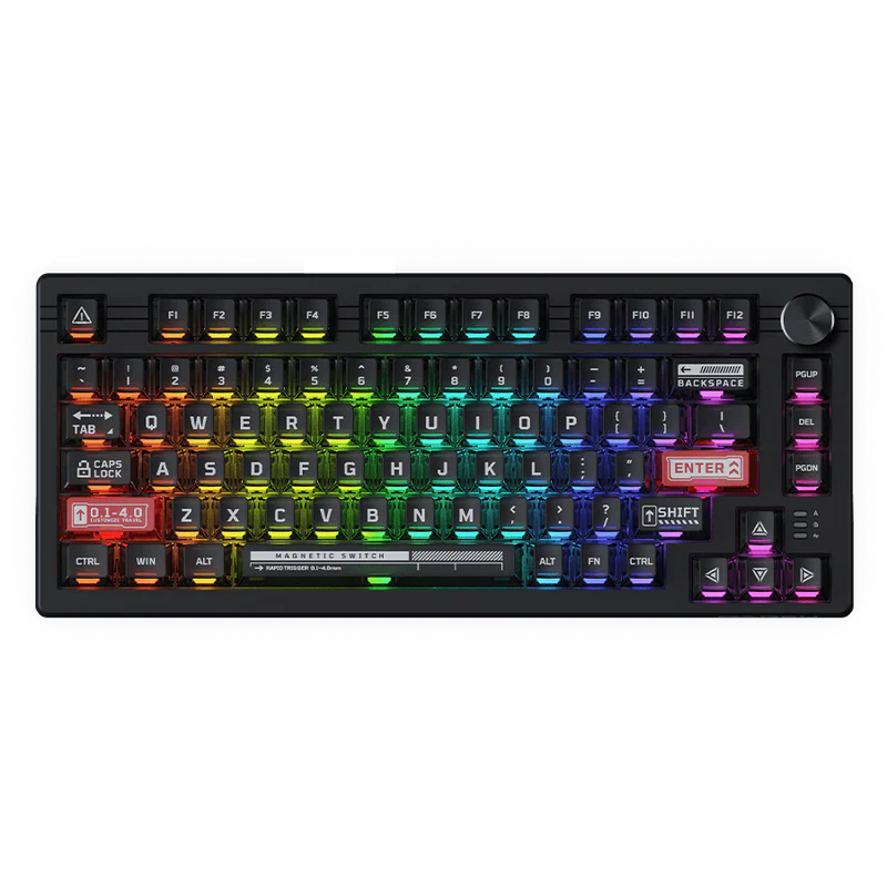 DAREU EK75 RT | Compact 75-Key Wired RGB Magnetic Hotswap Keyboard คีย์บอร์ดเล่นเกม Gaming Keyboard 
