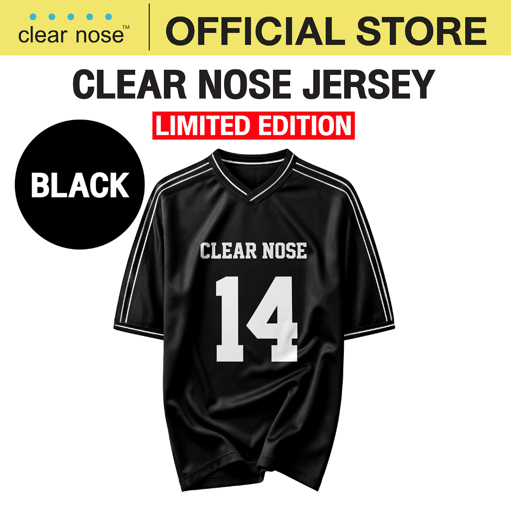 CLEAR NOSE JERSEY BOX SET (BLACK) เสื้อเจอร์ซี่ เคลียร์โนส บ็อกซ์เซ็ต สีดำ