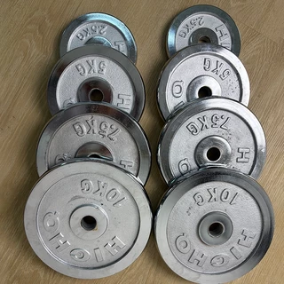 LANCAMP แผ่นน้ำหนัก JS78 แผ่นดัมเบล 1.25-20kg แผ่นบาร์เบล ออกกำลังกาย fitness