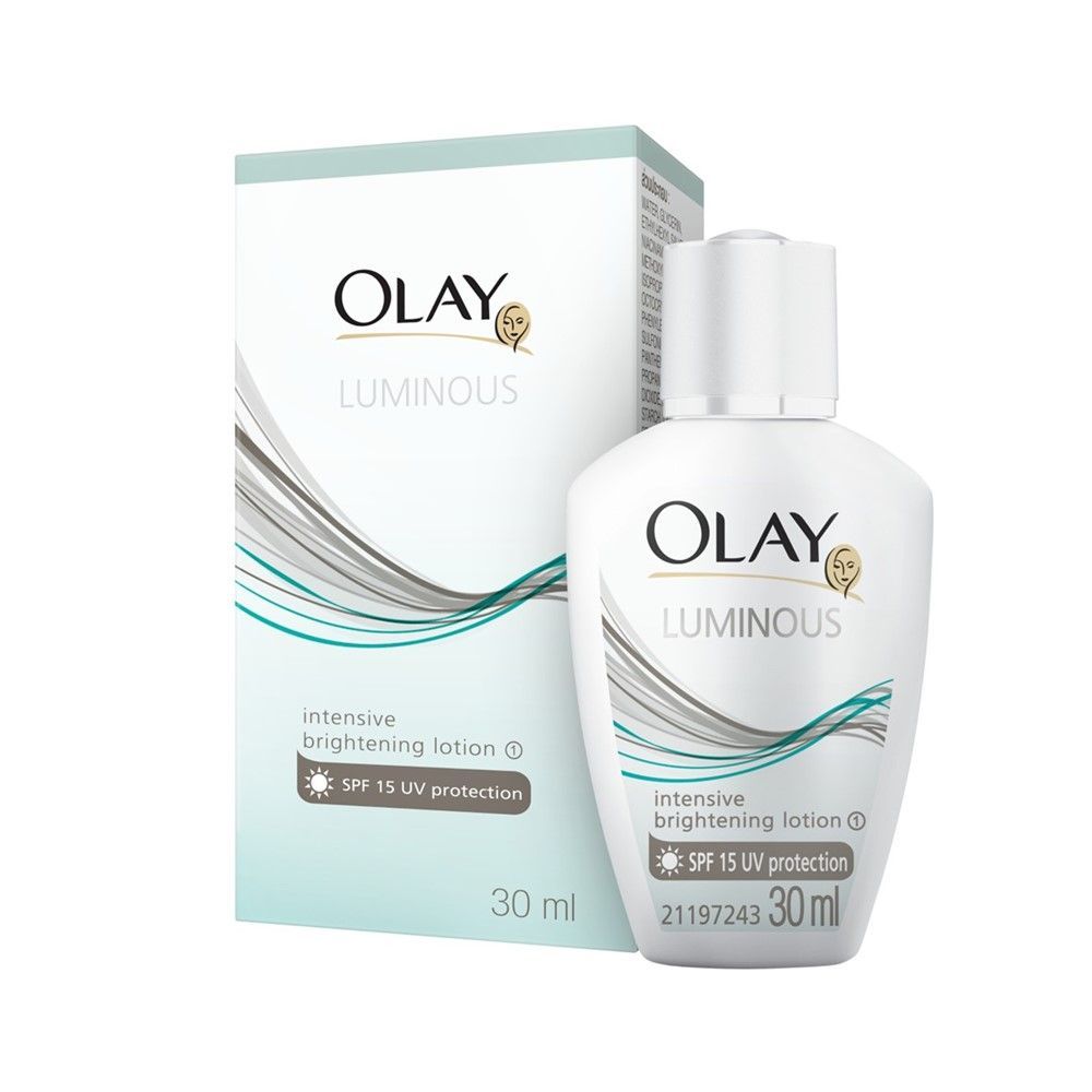 OLAY Luminous Intensive Brightening Lotion SPF15 โอเลย์ ลูมินัส อินเทนซีฟ ไบร์ทเทนนิ่ง โลชั่น 30 มล. ฝาขาว90523