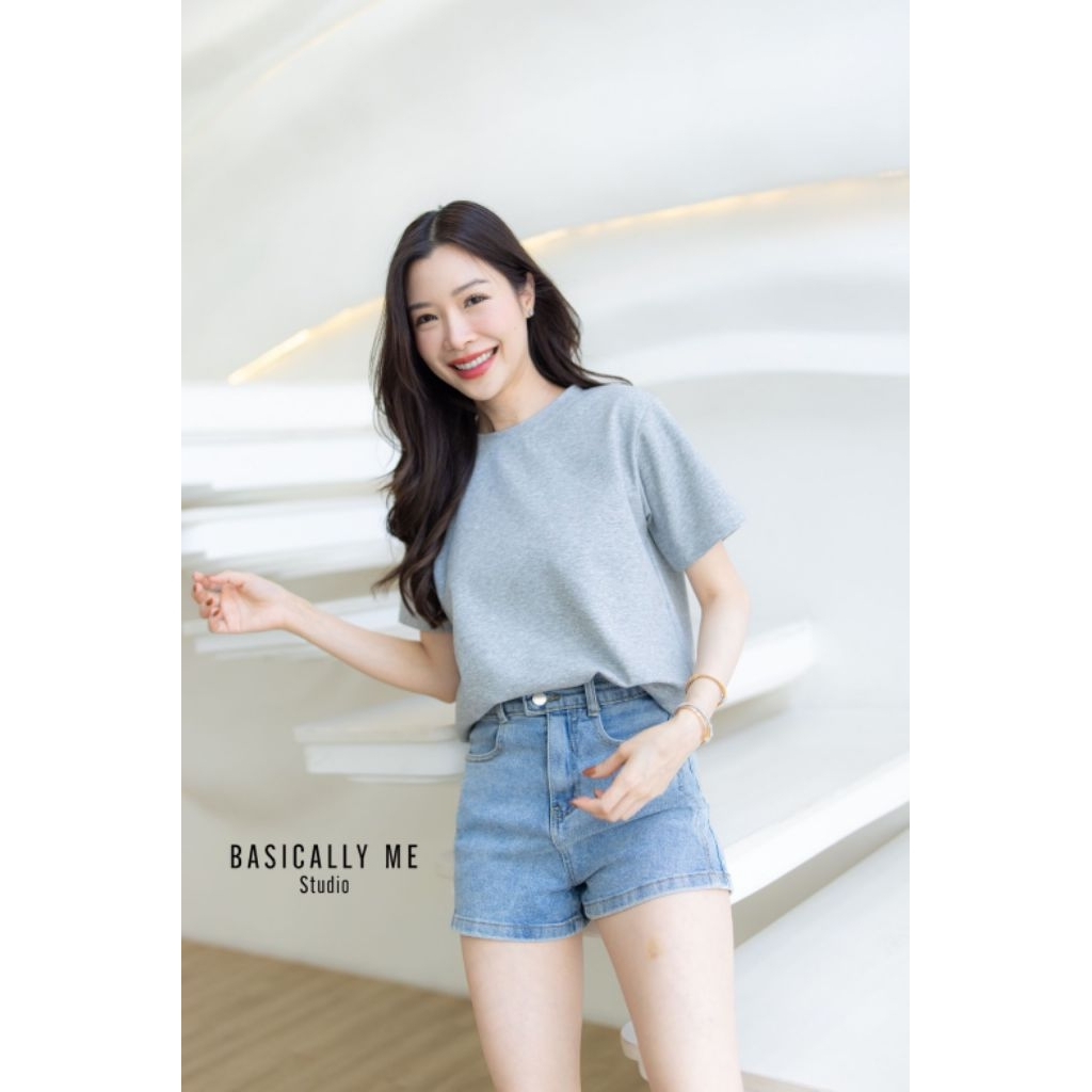 เสื้อยืดผ้านาโนพรีเมี่ยม นุ่ม ลื่น เย็นสบาย! 💨 เนื้อผ้าเกรดดี  ทรงสวยน่ารัก