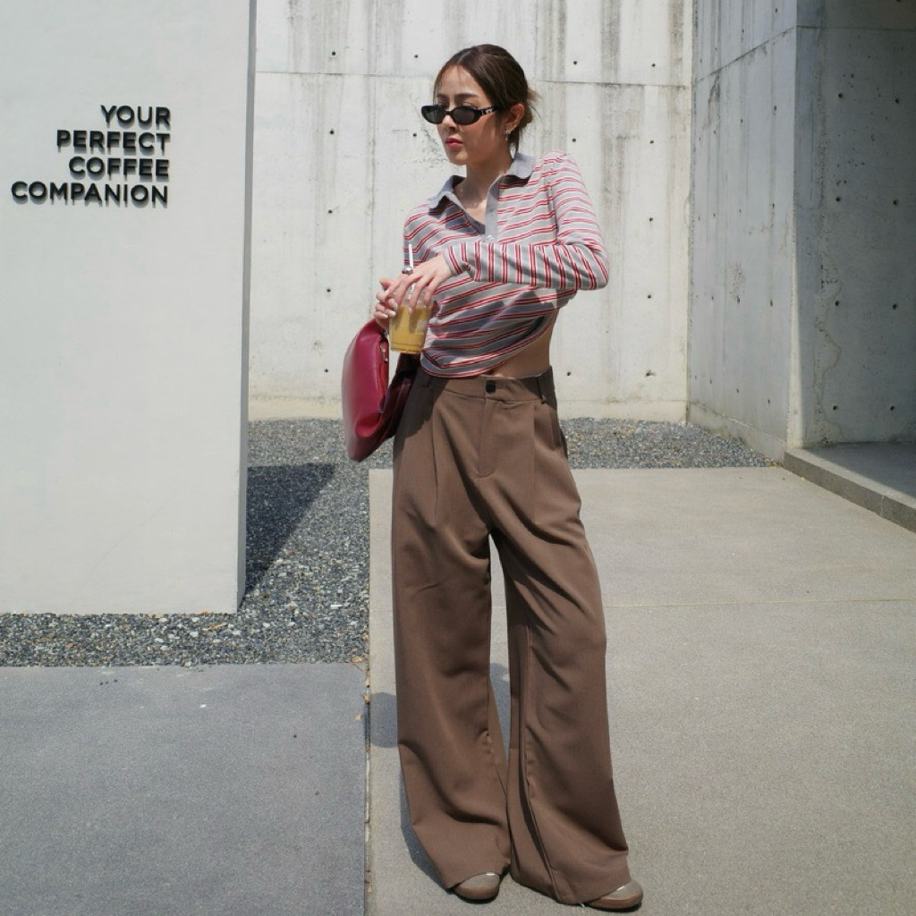 AMUSE BKK -  Twilly Trousers size xl สีโอวัลติน