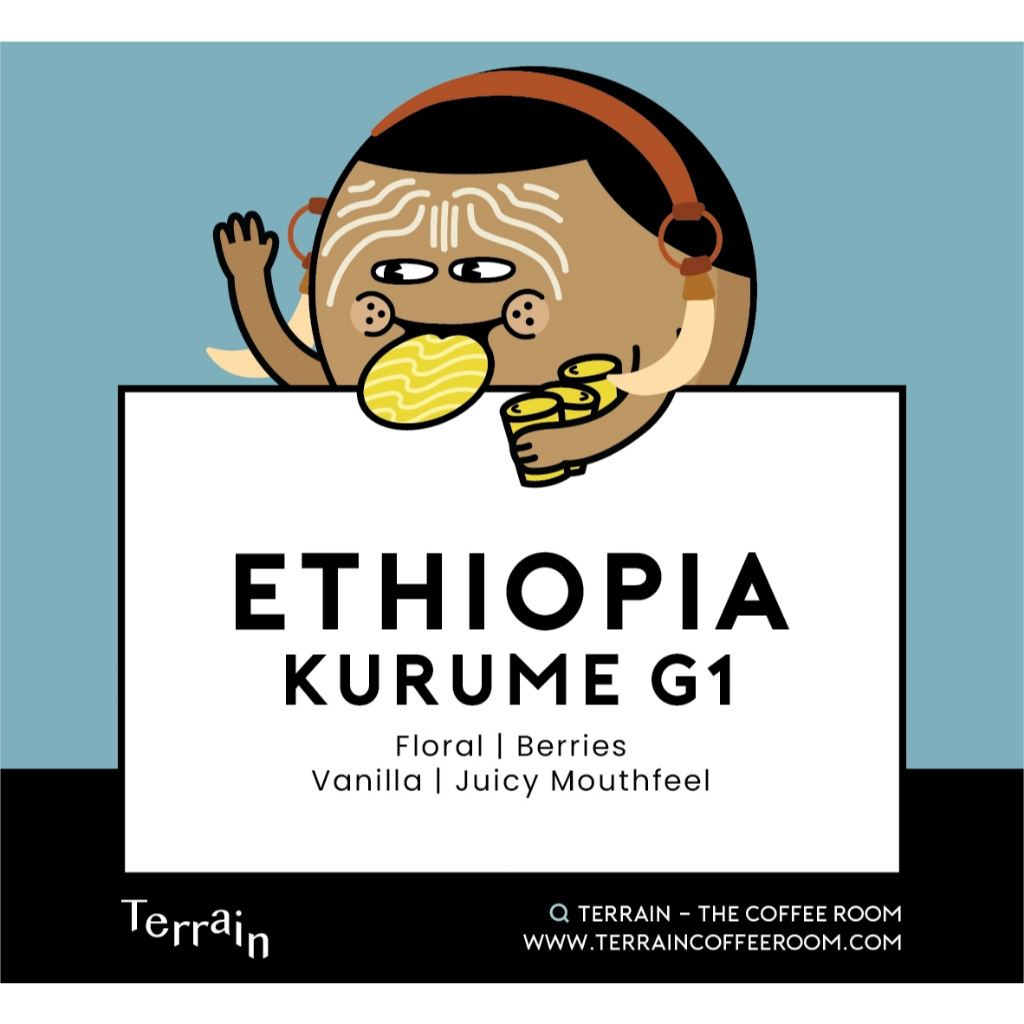 Terrain เมล็ดกาแฟคั่วอ่อน Single Origin Ethiopia 200g