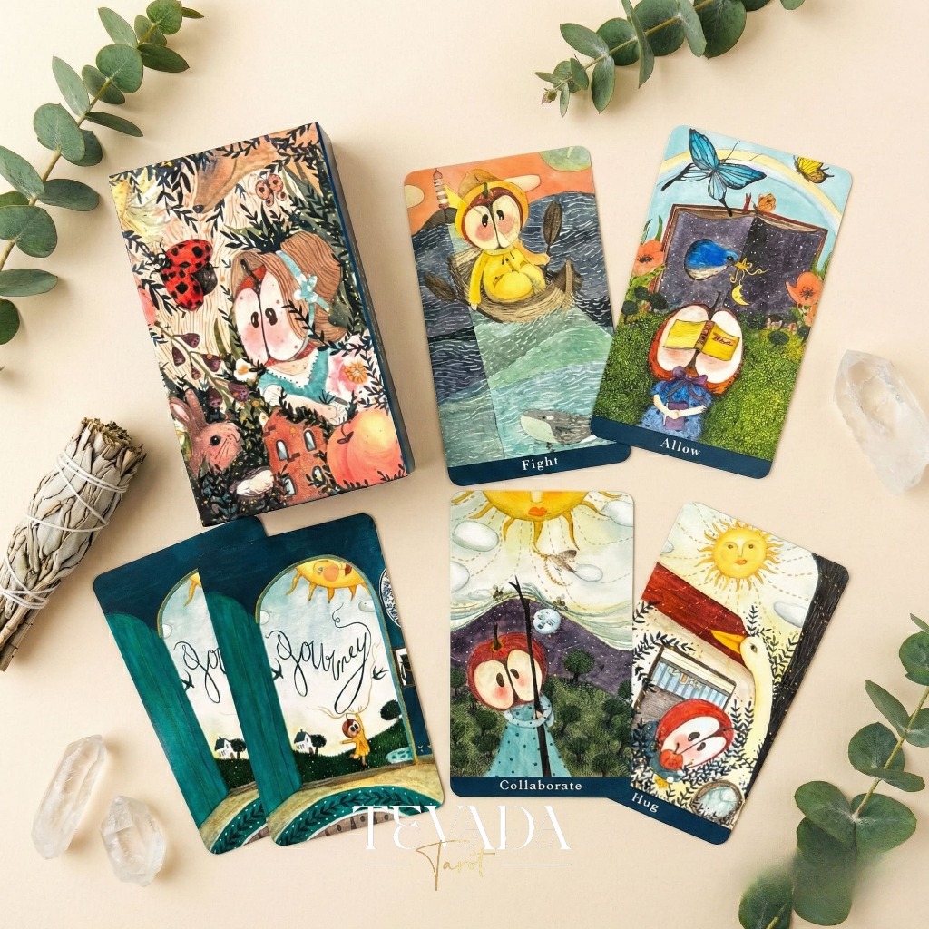 ไพ่ออราเคิล ไพ่ยิปซี ไพ่ทาโรต์ Journey Oracle Deck ผลงานครูชัย ขอบทอง ฮีลใจ ไพ่น่ารัก ภาพสีน้ำ ของแท้ พร้อมส่ง ราคา ถูกที่สุด ดีลบีเคเค