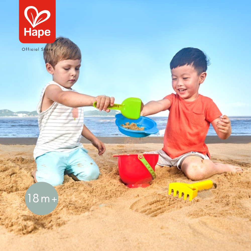 Hape - Beach Basics ของเล่นทรายเบสิก 4 ชิ้น 18m+ รูปที่ 2