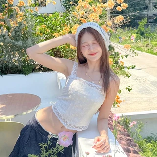 RIKA น้องกะทิ สายเดี่ยวสายลูกไม้ผูกหลัง