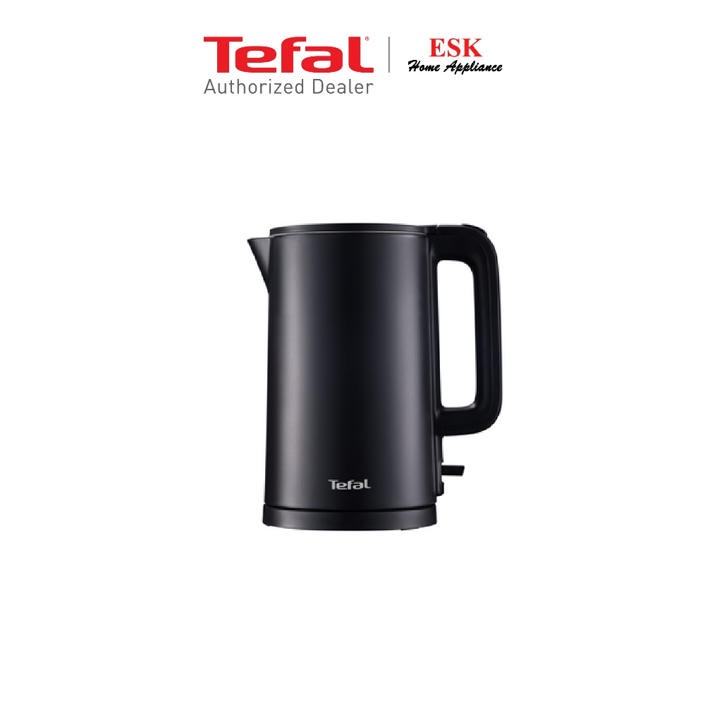 Tefal กาต้มน้ำไฟฟ้า Thermo Protect ความจุ 1.5 ลิตร รุ่น KO1408E0 สีดำ(ประกันศูนย์2ปี)