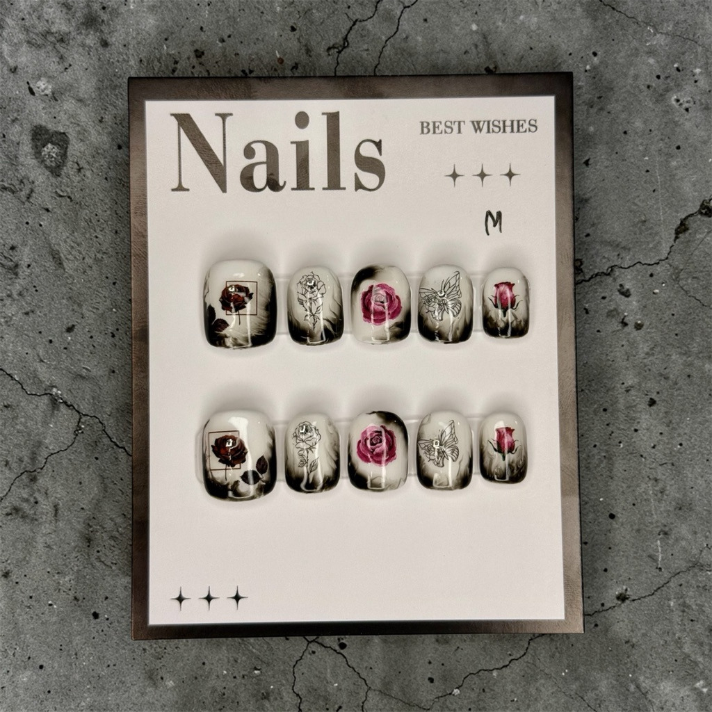 🌹 Midnight Rose Bloom (กุหลาบกลางคืน)ไซส์M by hand made