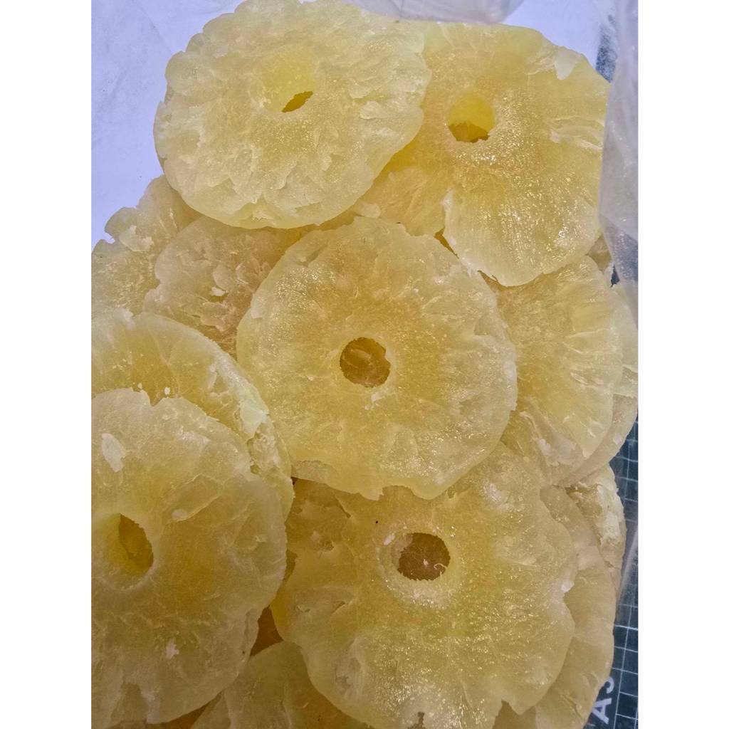 สับปะรดแว่นอบแห้ง ใหม่ อร่อย สะอาด สัปปะรดหั่นแว่นอบแห้ง Dried fruit ผลไม้อบแห้ง สัปปะรดแว่น