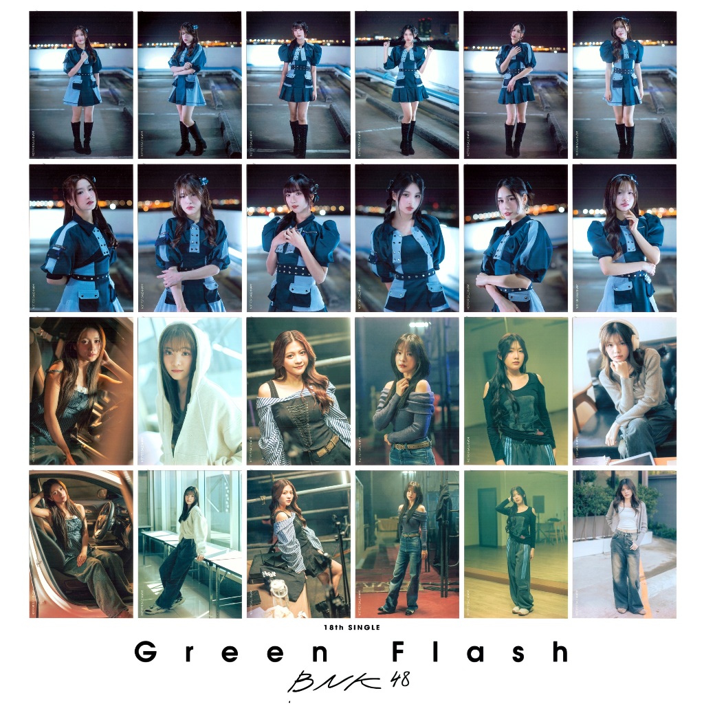 [ปก][2/2] BNK48 Green Flash 18th Single Cover Photo รูป สุ่ม type A B