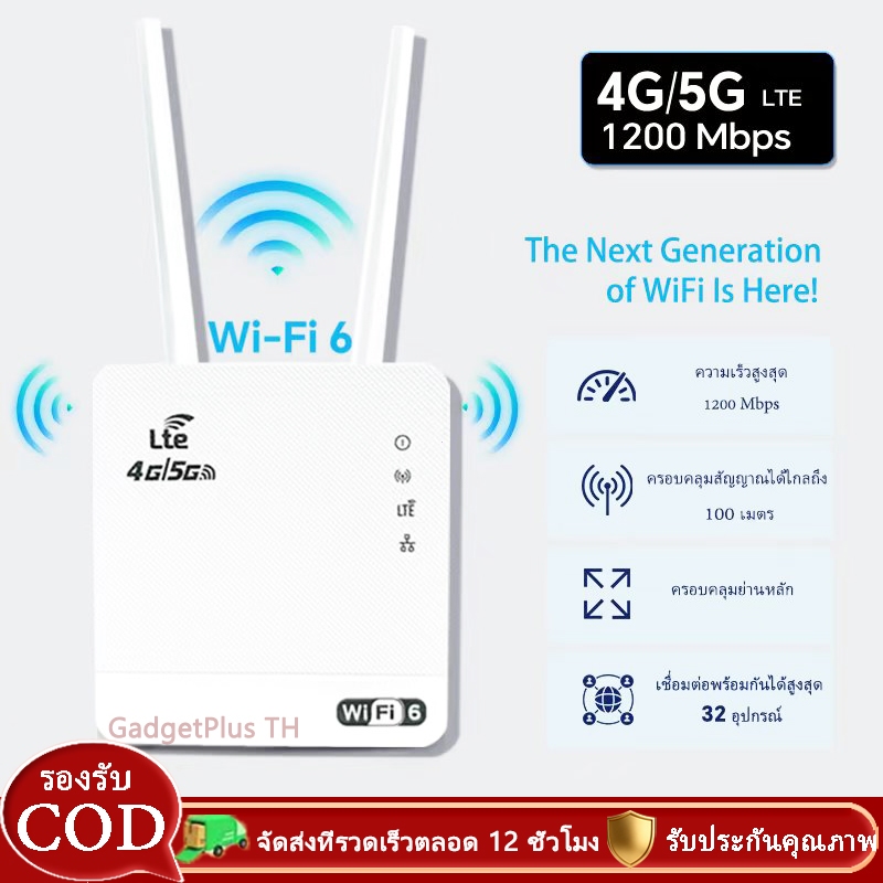 2026 รุ่นใหม่ เร้าเตอร์ใส่ซิม 4G/5G เราเตอร์wifi Router 300Mbps ใช้ได้กับซิมทุกเครือข่ายเสียบใช้เลยไม่ติดตั้ง 2.4Ghz