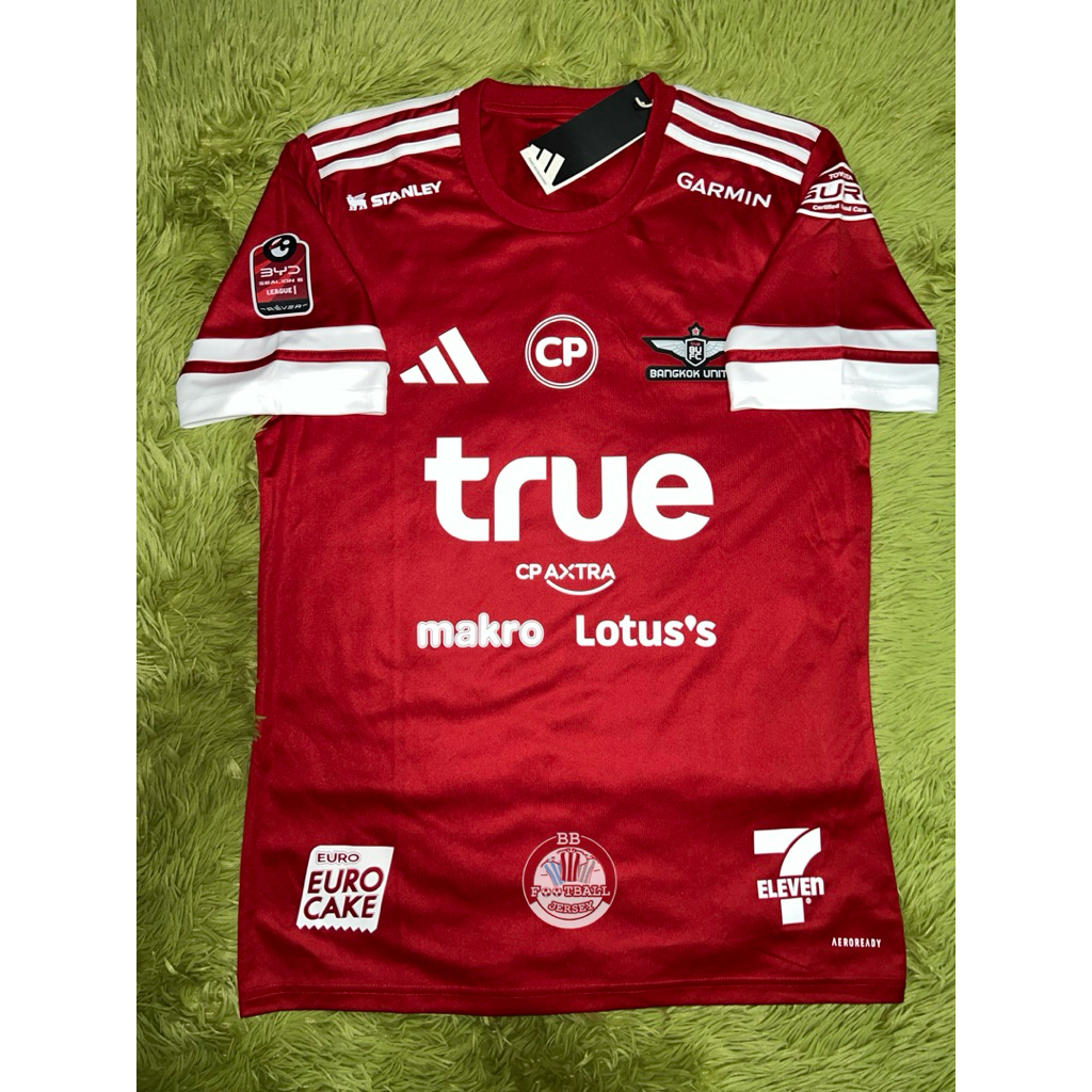 เสื้อเหย้าทรู แบงค็อก ยูไนเต็ด 2025/26 ฟูลออปชั่น สปอนเซอร์ครบ
