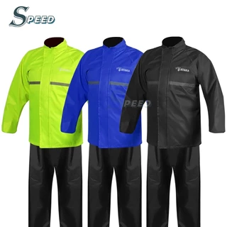 ATAKA 1 ชุด เสื้อกันฝน เสื้อกันฝนผู้ใหญ่ ไซส์ใหญ่พิเศษ S - 8XL รุ่น หมวกติดเสื้อ ชุดกันฝนกันน้ำ เสื้อกันฝนมอเตอร์ไซค์