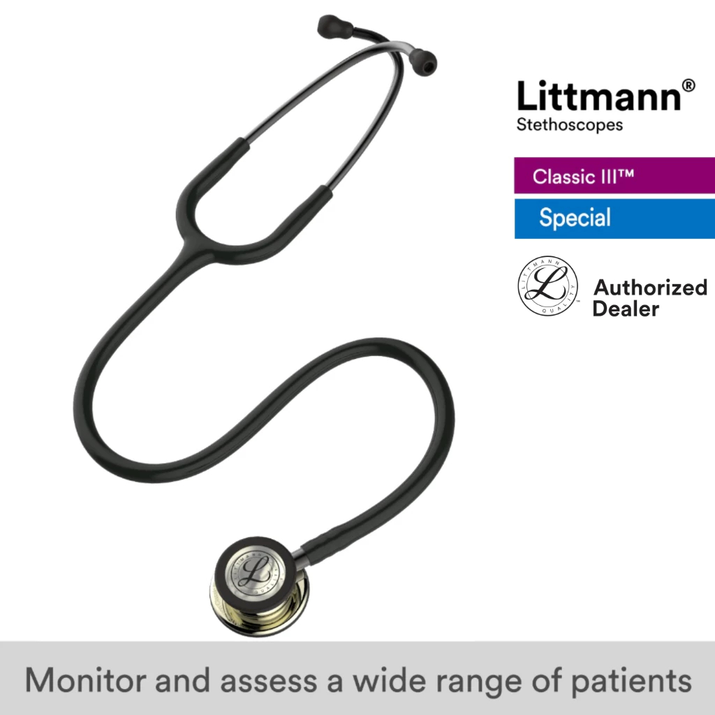Littmann Classic III 27 inch, #5861 (Champagne Chestpiece, Black Tube)