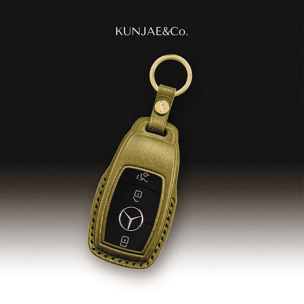 KUNJAE&Co. เคสกุญแจรถยนต์ MERCEDES-BENZ หนังวัว Italian Calfskin (Handmade จัดส่งใน 7-10 วัน)