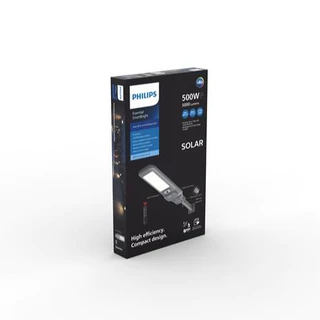 Philips Lighting Solar โคมไฟถนนโซลาร์รุ่นBRC010 G3 ใหม่ 5000Lumen 500W(27W LED) แสงขาว6500K ฟรีรีโมท