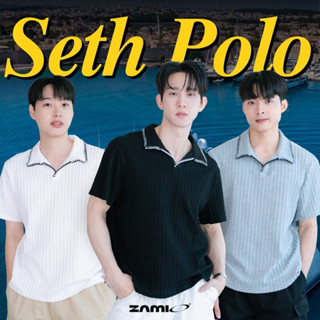 ZAMIO SETH POLO เสื้อโปโลแขนสั้นทรง oversize