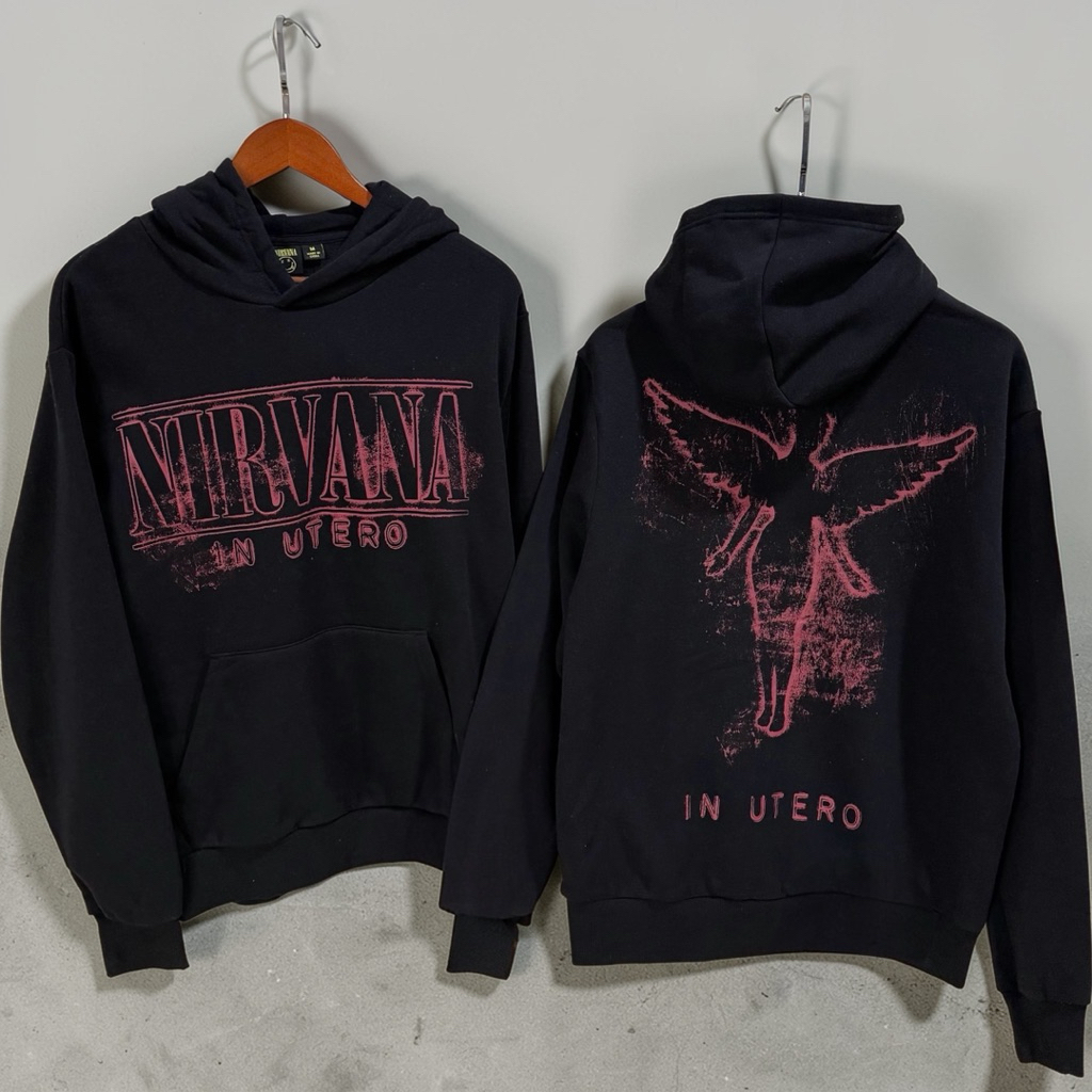 Nirvana in Neutro  Hoodie ▪️เสื้อฮู้ด สเวตเตอร์ เสื้อวอร์ม  💢Nirvana  x Primark 💢แท้💯%  (TS792)
