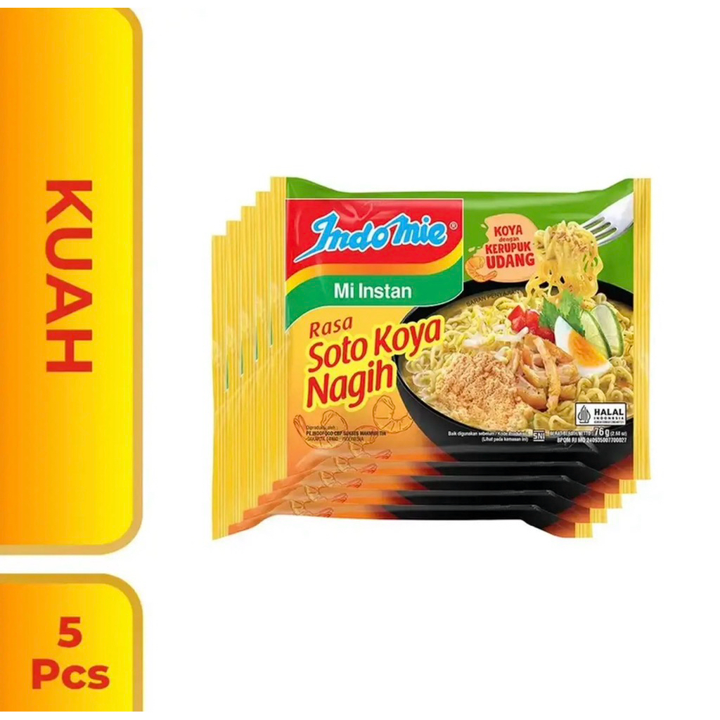 Indonesia Indomie Soto Koya Nagih / Instant Noodles Soup Soto Koya 5 pc