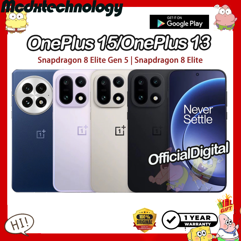 【Global Rom】OnePlus 15 CPH2747 Snapdragon 8 Elite Gen 5 OnePlus 13 Snapdragon 8 Elite OnePlus15 | สนับสนุนไทยและ Google
