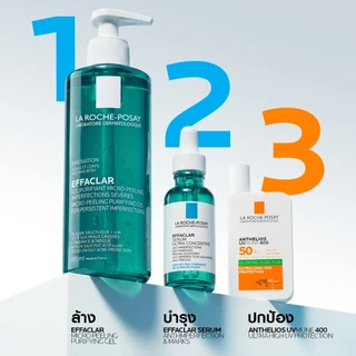 ลา โรช-โพเซย์ La Roche-Posay EFFACLAR SERUM 30ml. เซรั่ม 3พลังโมเลกุลสลายสิวอุดตันที่ต้นตอ 30ml.(เซรั่มบำรุงผิวหน้า)
