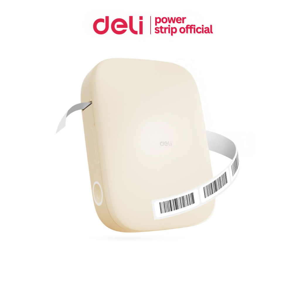 Deli เครื่องพิมพ์ฉลาก เครื่องพิมพ์ป้าย เครื่องปริ้นขนาดเล็ก ป้ายกันน้ำ ภาพคมชัด Mini Label Printer