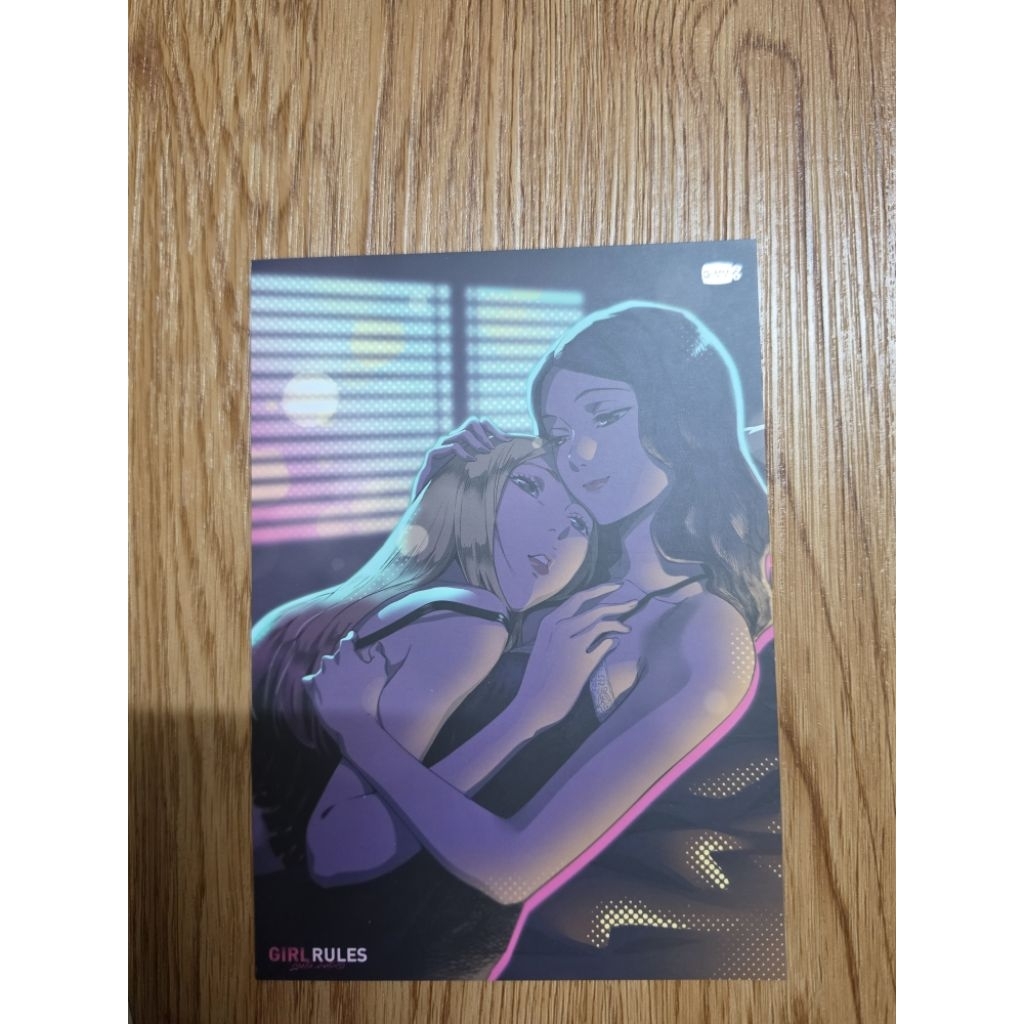โปสการ์ดในเล่มนิยาย  girl rules