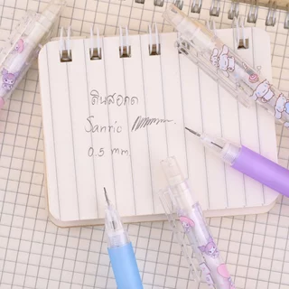 Sanrio - ดินสอกด ด้ามสีใส ขนาดเส้น 0.5mm. มียางลบในตัว - สินค้าลิขสิทธิ์แท้