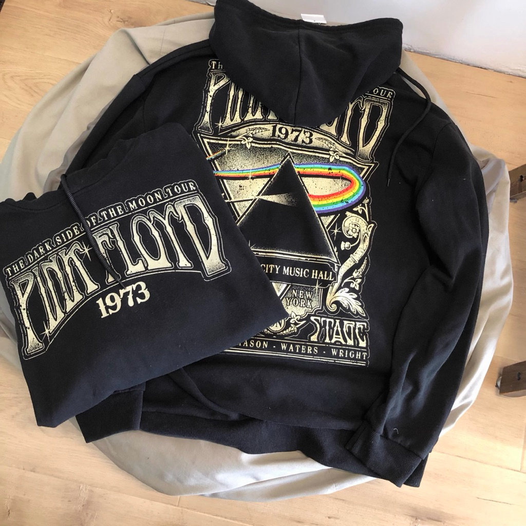 Pink Floyd Hoodie ‼️ เสื้อวง Pink floyd official แท้ ‼️ The Dark Side of The Moon 1973 🔺PINK FLOYD🔺 (TS795)