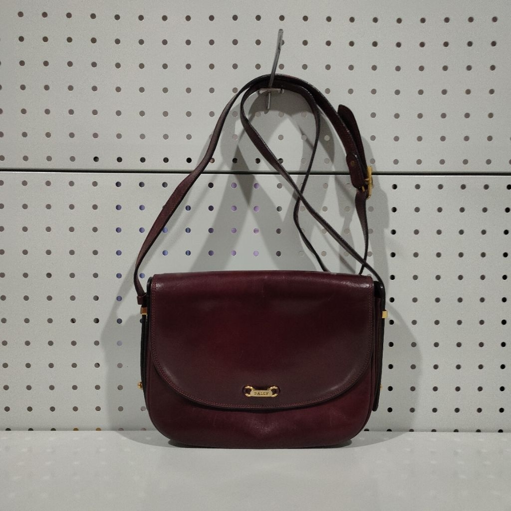 🔥Vintage Bally genuine leather crossbody bag