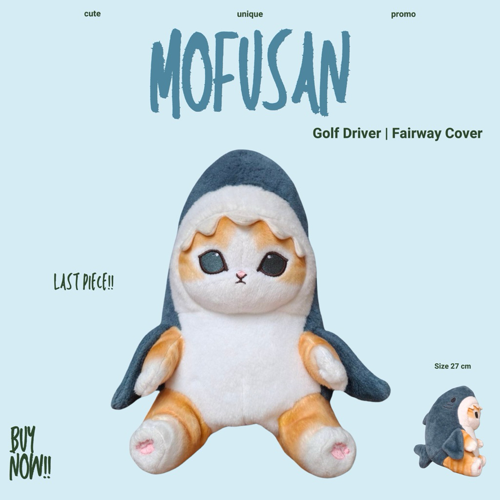 ( พร้อมส่ง ) Mofusand แมวโมฟุ แมว ตุ๊กตาสวมไม้กอล์ฟ Golf Driver Cover