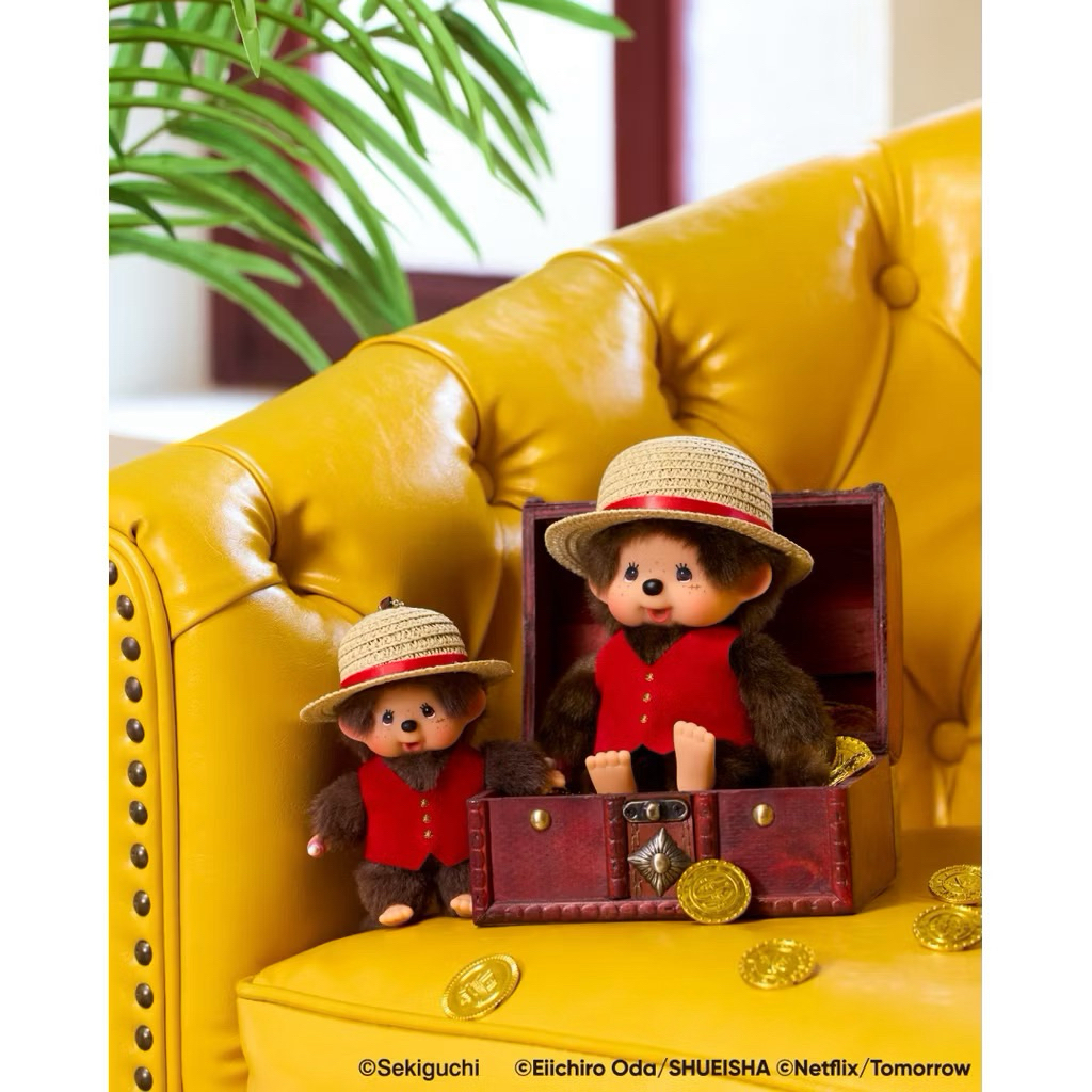 พร้อมส่งวันนี้ 🛍️🇯🇵Monchhichi x One piece ลูฟี่😍