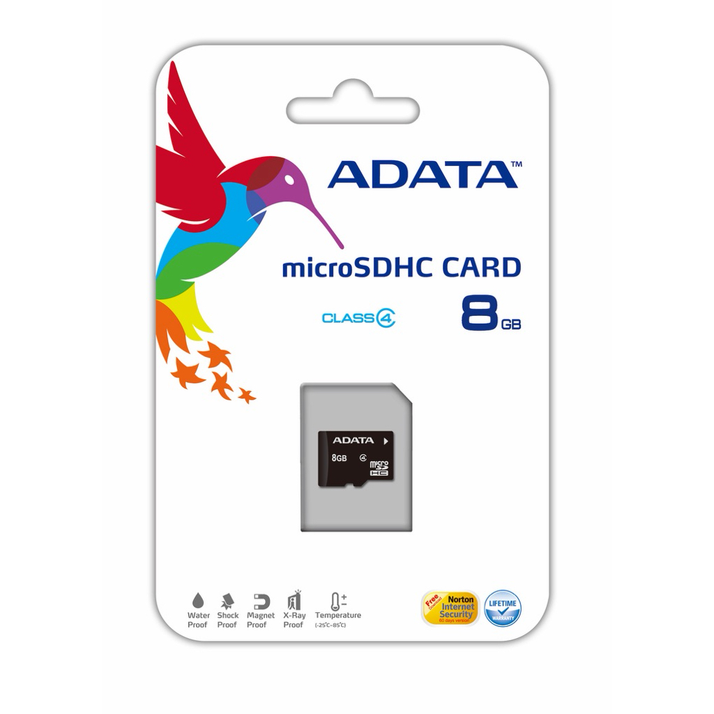 ADATA MicroSD 8GB Class4 ของแท้ประกันศูนย์