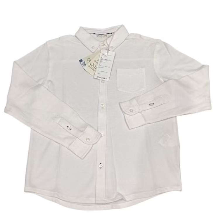 ​[New] เสื้อเชิ้ตแขนยาวเด็ก OVS Kids ผ้ายืด Cotton นิ่ม ใส่สบาย ทรงสวย (มือ 1 ป้ายห้อย)