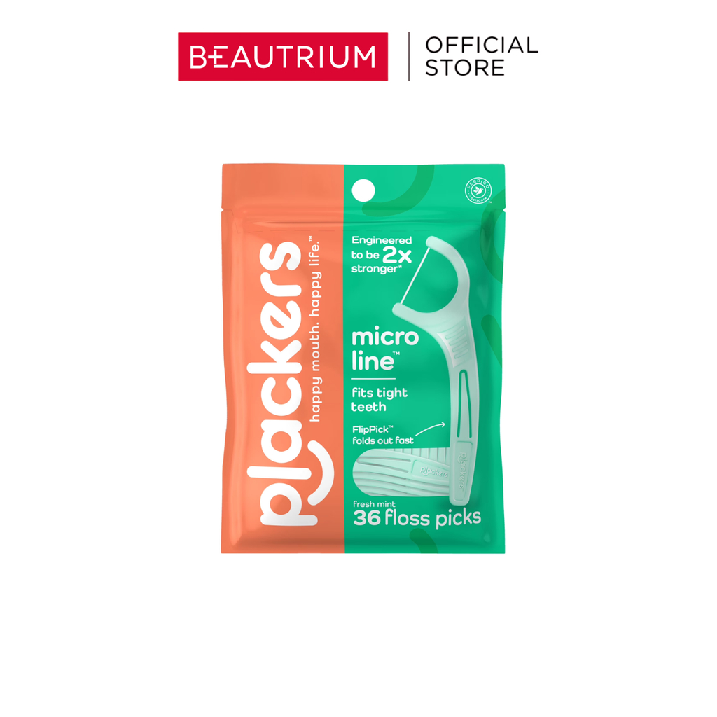 PLACKERS Flosser Micro Mint ไหมขัดฟัน 36ct