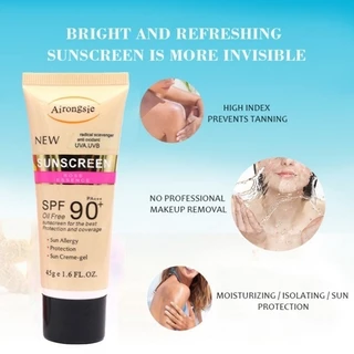 VIVX ครีมกันแดดผสมรองพื้น SPF90 PA+++ซึมไว ไม่มัน ไม่อุดตัน สำหรับผิวแพ้ง่าย กันแดดทาหน้า ขนาด45 กรัม