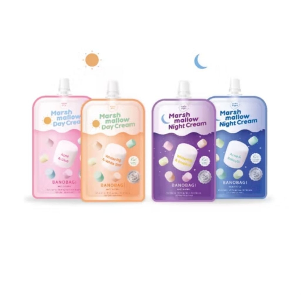 BANOBAGI Marshmallow Cream ครีมบำรุงผิวหน้า ผิวนุ่มเด้ง อิ่มน้ำ ขนาด 12 มล.