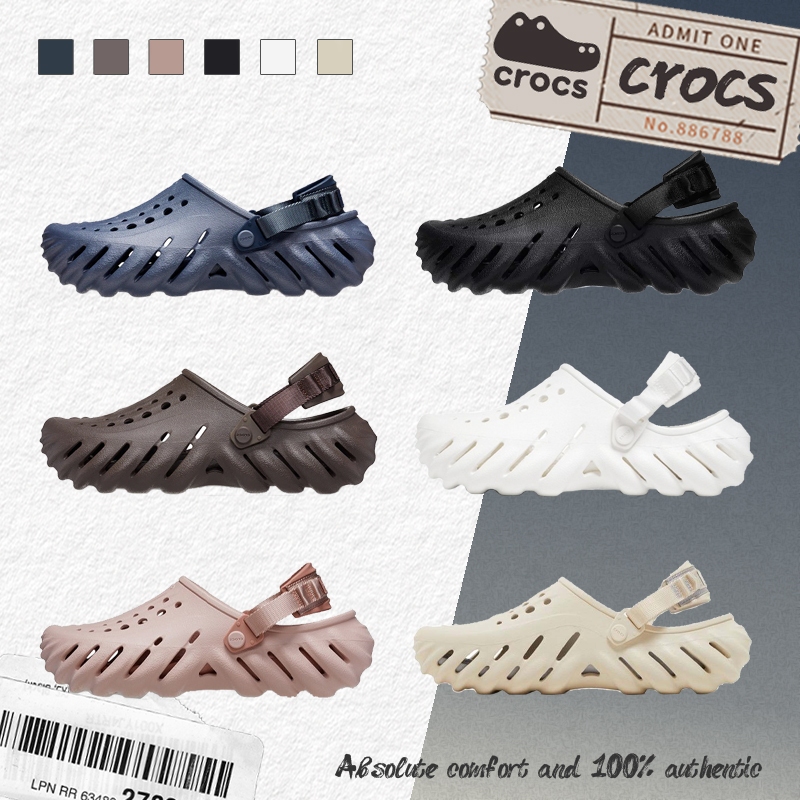 💓pre-order ของแท้100%💓รองเท้าแตะ Crocs Echo Clog EVA สำหรับผู้ชายและผู้หญิง
